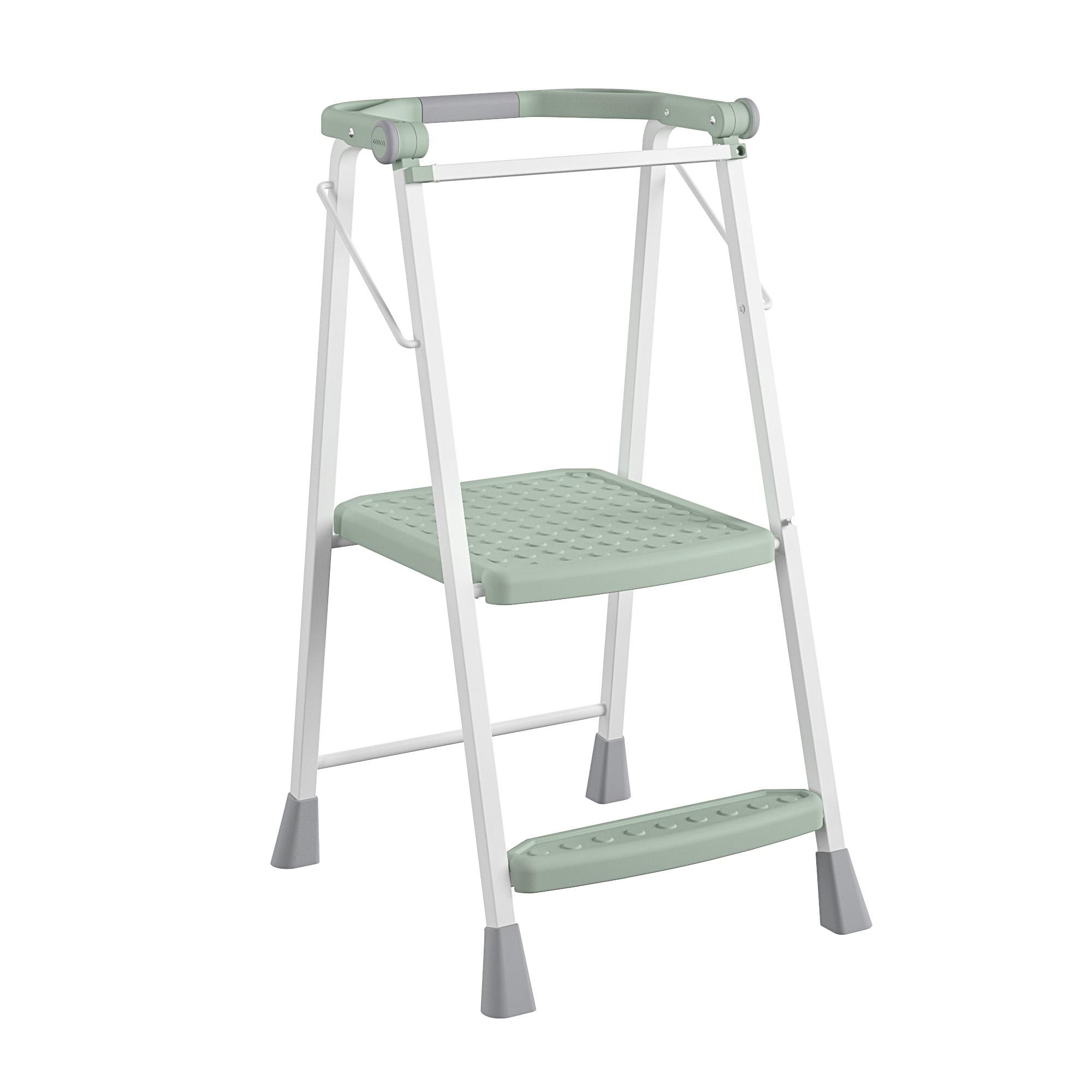 2-Step Kitchen Steel and Resin Step Stool