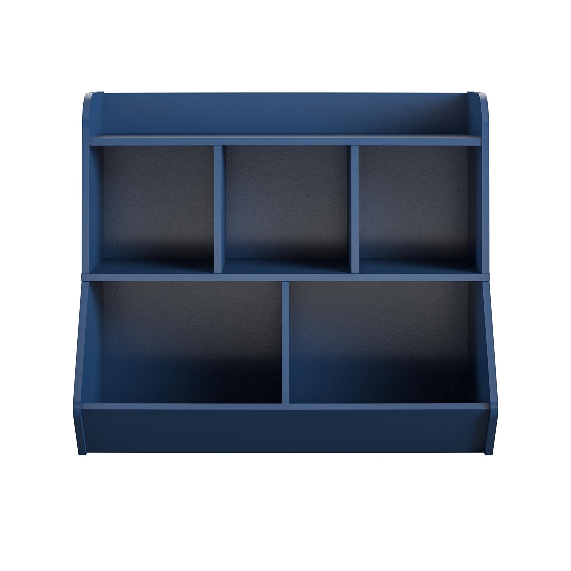 Jocelyn Storage Bookcase and Toy Box with 5 Open Compartments
