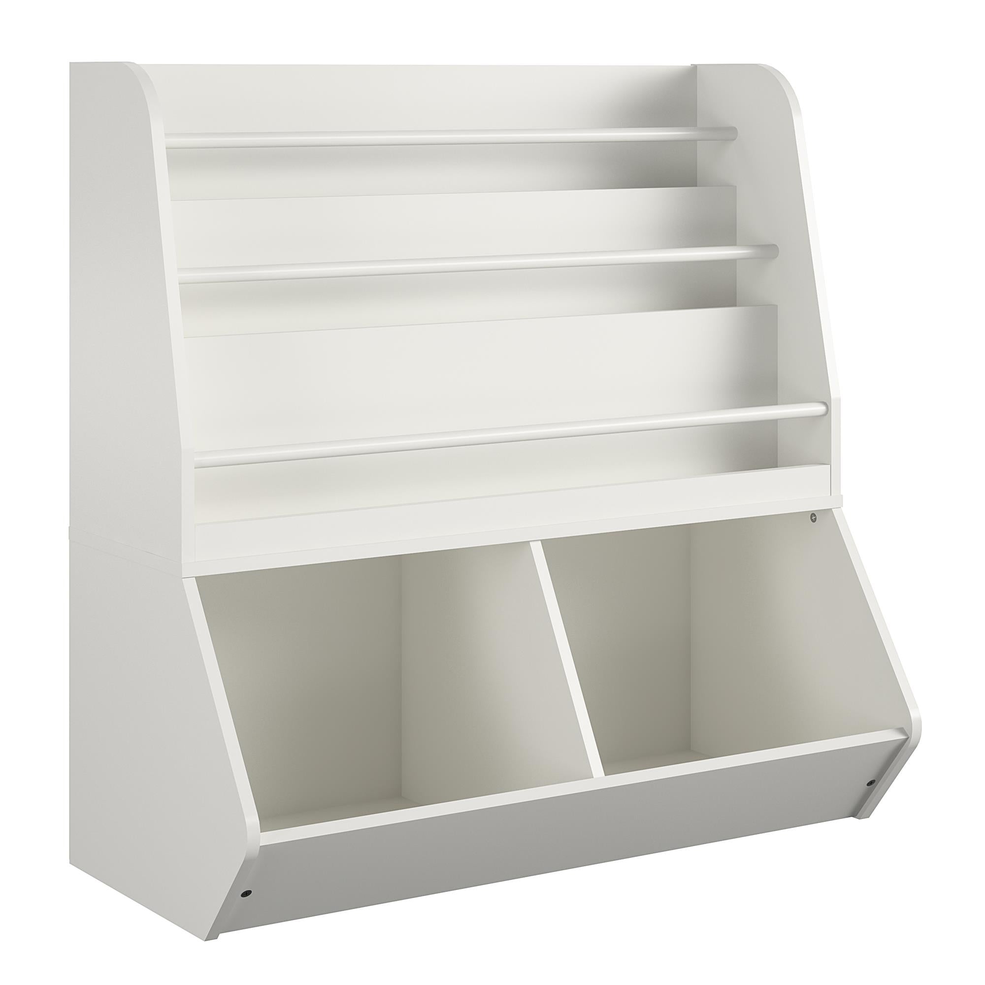 Jocelyn Kids Book and Toy Storage with 3 Shelves and 2 Open Compartments